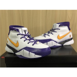 Nike KOBE 1 white purple shoes