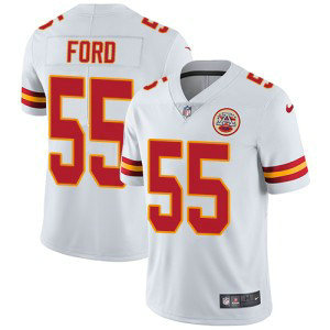 Nike Kansas City Chiefs 55 Dee Ford White Vapor Untouchable Limited Men Jersey