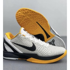 Nike Kobe 6 White Yellow Shoes