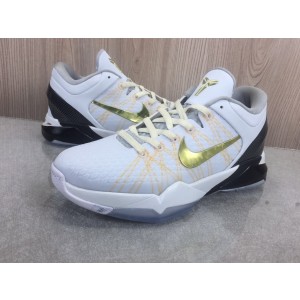 Nike Kobe 7 White Gold Shoes
