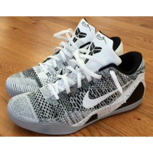Nike Kobe 9 Elite Low White Black Shoes
