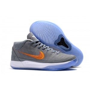 Nike Kobe AD Grey Snake Chrome Habanero Red-Circuit Orange Shoes