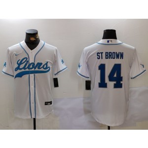 Nike Lions 14 St Brown White Vapor Baseball Limited Men Jersey Nike Lions 14 St Brown White Vapor Baseball Limited Men Jersey