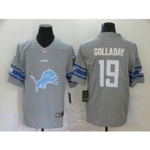 Nike Lions 19 Kenny Golladay Big Team Logo Grey Limited Men Jersey Nike Lions 19 Kenny Golladay Big Team Logo Grey Limited Men Jersey