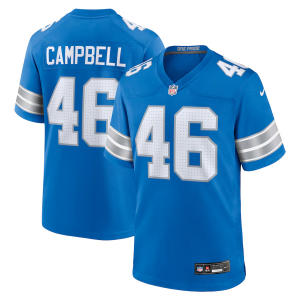 Nike Lions 46 Jack Campbell Blue F.U.S.E. Vapor Limited Men Jersey