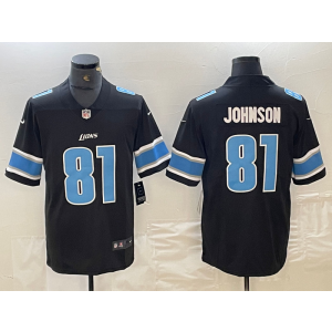 Nike Lions 81 Calvin Johnson Black Vapor Untouchable Limited Men Jersey Nike Lions 81 Calvin Johnson Black Vapor Untouchable Limited Men Jersey