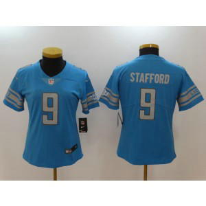 Nike Lions 9 Matthew Stafford Blue Vapor Untouchable Limited Women Jersey Nike Lions 9 Matthew Stafford Blue Vapor Untouchable Limited Women Jersey