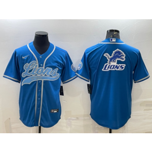 Nike Lions Blue Team Big Logo With Patch Vapor Baseball Limited Men Jersey Nike Lions Blue Team Big Logo With Patch Vapor Baseball Limited Men Jersey