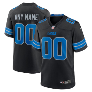 Nike Lions Customized Black 2024 F.U.S.E. Vapor Limited Men Jersey