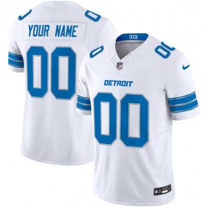 Nike Lions Customized White 2024 F.U.S.E. Vapor Limited Men Jersey
