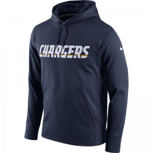 Nike Los Angeles Chargers Navy Circuit Wordmark Essential Performance Men Pullover Hoodie