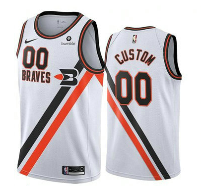 Nike Los Angeles Clippers Custom White 2019-20 Classic Edition Stitched NBA Jersey