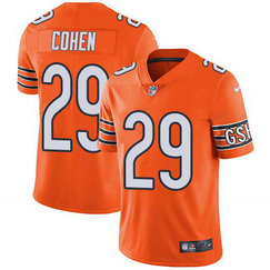 Nike Men's Chicago Bears #29 Tarik Cohen Orange Stitched NFL Limited Rush Jersey Nike Men's Chicago Bears #29 Tarik Cohen Orange Stitched NFL Limited Rush Jersey