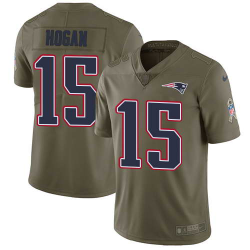 Nike Men's New England Patriots #15 Chris Hogan Olive 2017 Salute To Service Stitched NFL Limited Jersey Nike Men's New England Patriots #15 Chris Hogan Olive 2017 Salute To Service Stitched NFL Limited Jersey