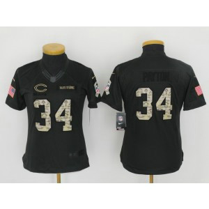 Nike NFL Bears 34 Walter Payton Anthracite 2016 Salute to Service Women Jersey Nike NFL Bears 34 Walter Payton Anthracite 2016 Salute to Service Women Jersey