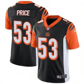 Nike NFL Bengals 53 Billy Price 2018 NFL Draft Black Vapor Untouchable Limited Men Jersey