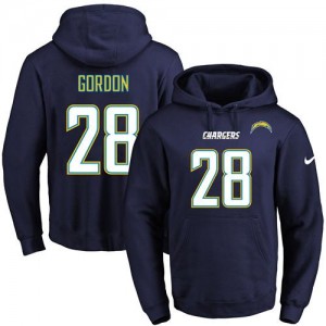 Nike NFL Chargers 28 Melvin Gordon Dark Blue Men Pullover Hoodie Nike NFL Chargers 28 Melvin Gordon Dark Blue Men Pullover Hoodie