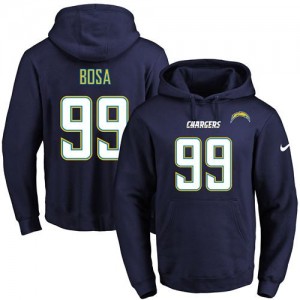 Nike NFL Chargers 99 Joey Bosa Dark Blue Men Pullover Hoodie