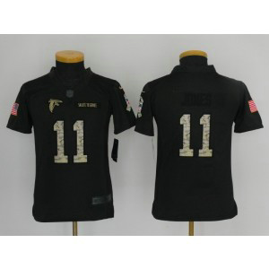 Nike NFL Falcons 11 Julio Jones Anthracite 2016 Salute to Service Youth Jersey