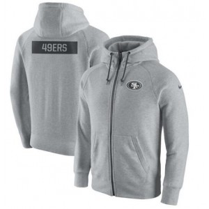 Nike NFL San Francisco 49ers Nike Gridiron Gray 2.0 Full-Zip Hoodie