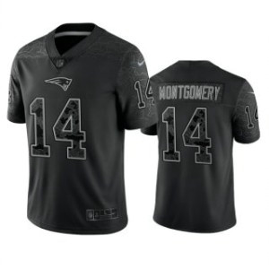 Nike New England Patriots 14 Ty Montgomery Black Reflective Vapor Limited Men Jersey Nike New England Patriots 14 Ty Montgomery Black Reflective Vapor Limited Men Jersey