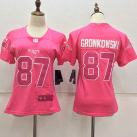 Nike New England Patriots 87 Rob Gronkowski Pink Fashion Limited Women Jersey Nike New England Patriots 87 Rob Gronkowski Pink Fashion Limited Women Jersey