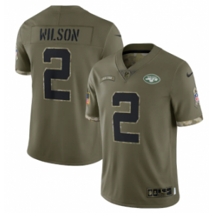 Nike New York Jets 2 Zach Wilson Olive 2022 Salute To Service Limited Men Jersey Nike New York Jets 2 Zach Wilson Olive 2022 Salute To Service Limited Men Jersey