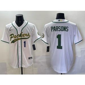 Nike Packers 1 Parsons White Baseball Vapor Limited Men Jersey Nike Packers 1 Parsons White Baseball Vapor Limited Men Jersey