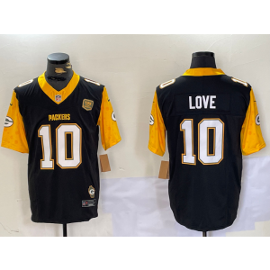 Nike Packers 10 Jordan Love Black F.U.S.E. Vapor Limited Men Jersey Nike Packers 10 Jordan Love Black F.U.S.E. Vapor Limited Men Jersey