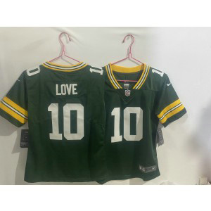 Nike Packers 10 Jordan Love Green Vapor Limited Youth Jersey