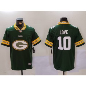 Nike Packers 10 Love Green Big Logo Vapor Limited Men Jersey Nike Packers 10 Love Green Big Logo Vapor Limited Men Jersey