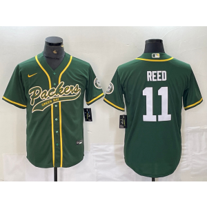 Nike Packers 11 Reed Green Vapor Baseball Limited Men Jersey