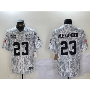 Nike Packers 23 Jaire Alexander Arctic Camo 2024 F.U.S.E. Salute to Service Limited Men Jersey