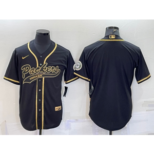Nike Packers Blank Black Vapor Baseball Limited Men Jersey