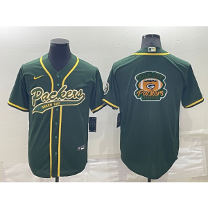 Nike Packers Blank Green Vapor Baseball Logo Limited Men Jersey
