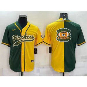Nike Packers Blank Yellow Green Split Vapor Baseball Logo Limited Men Jersey Nike Packers Blank Yellow Green Split Vapor Baseball Logo Limited Men Jersey