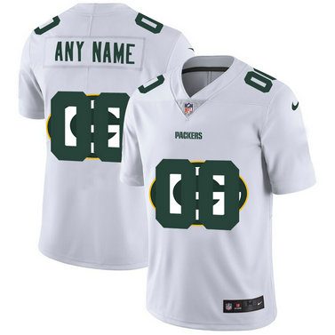 Nike Packers Customized White Team Big Logo Vapor Untouchable Limited Jersey