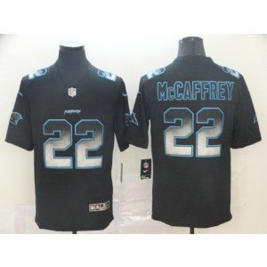 Nike Panthers 22 Christian McCaffrey Black Arch Smoke Vapor Untouchable Limited Jersey