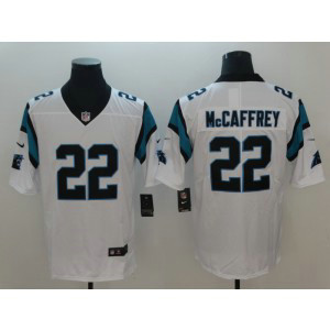 Nike Panthers 22 Christian McCaffrey White Vapor Untouchable Limited Men Jersey