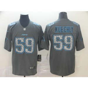 Nike Panthers 59 Luke Kuechly 2019 Gray Fashion Static Limited Men Jersey