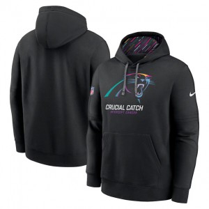Nike Panthers Black 2024 Crucial Catch Club Pullover Hoodie