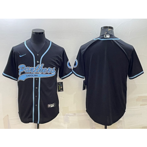 Nike Panthers Blank Black Vapor Baseball Limited Men Jersey