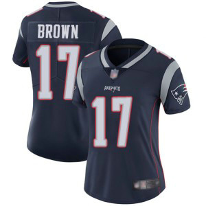Nike Patriots 17 Antonio Brown Navy Vapor Untouchable Limited Women Jersey Nike Patriots 17 Antonio Brown Navy Vapor Untouchable Limited Women Jersey