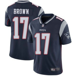 Nike Patriots 17 Antonio Brown Navy Vapor Untouchable Limited Youth Jersey