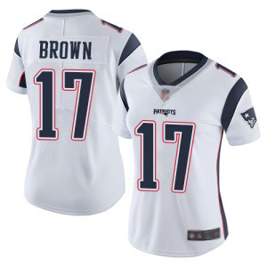 Nike Patriots 17 Antonio Brown White Vapor Untouchable Limited Women Jersey Nike Patriots 17 Antonio Brown White Vapor Untouchable Limited Women Jersey