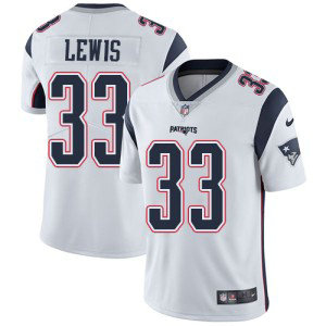 Nike Patriots 33 Dion Lewis White Vapor Untouchable Limited Men Jersey