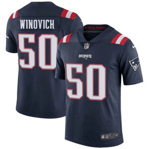 Nike Patriots 50 Chase Winovich Navy Blue Color Rush Limited Men Jersey Nike Patriots 50 Chase Winovich Navy Blue Color Rush Limited Men Jersey