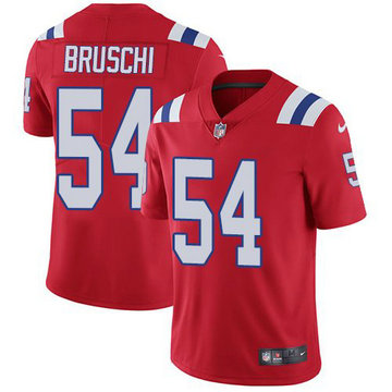 Nike Patriots 54 Tedy Bruschi Red Alternate Vapor Untouchable Limited Jersey