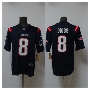 Nike Patriots 8 Stefon Diggs Navy F.U.S.E. Vapor Limited Men Jersey