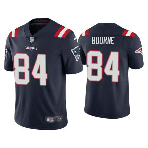 Nike Patriots 84 Kendrick Bourne 2021 Navy Vapor Untouchable Limited Men Jersey